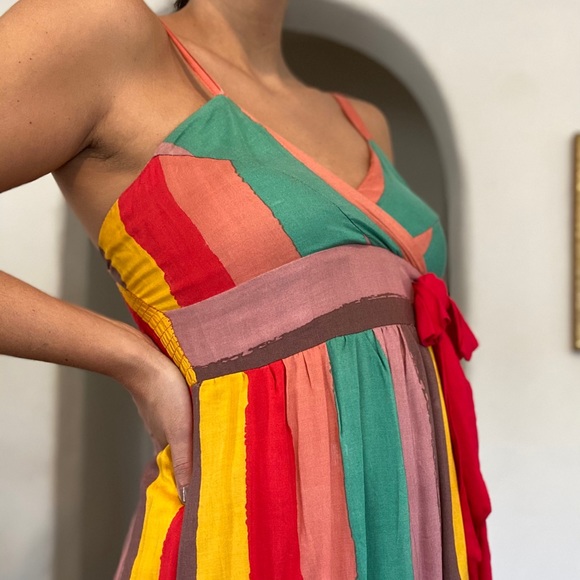 Multi Color Maxi with Red Bow - Picture 5 of 8